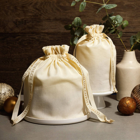 Luxury Handmade Winter Botanical Christmas Single Wick Pillar Candle