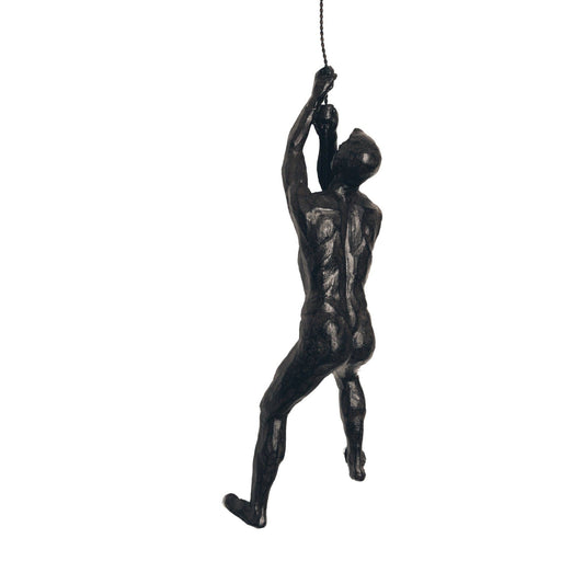 Rock Climbing Man - Bronze Effect