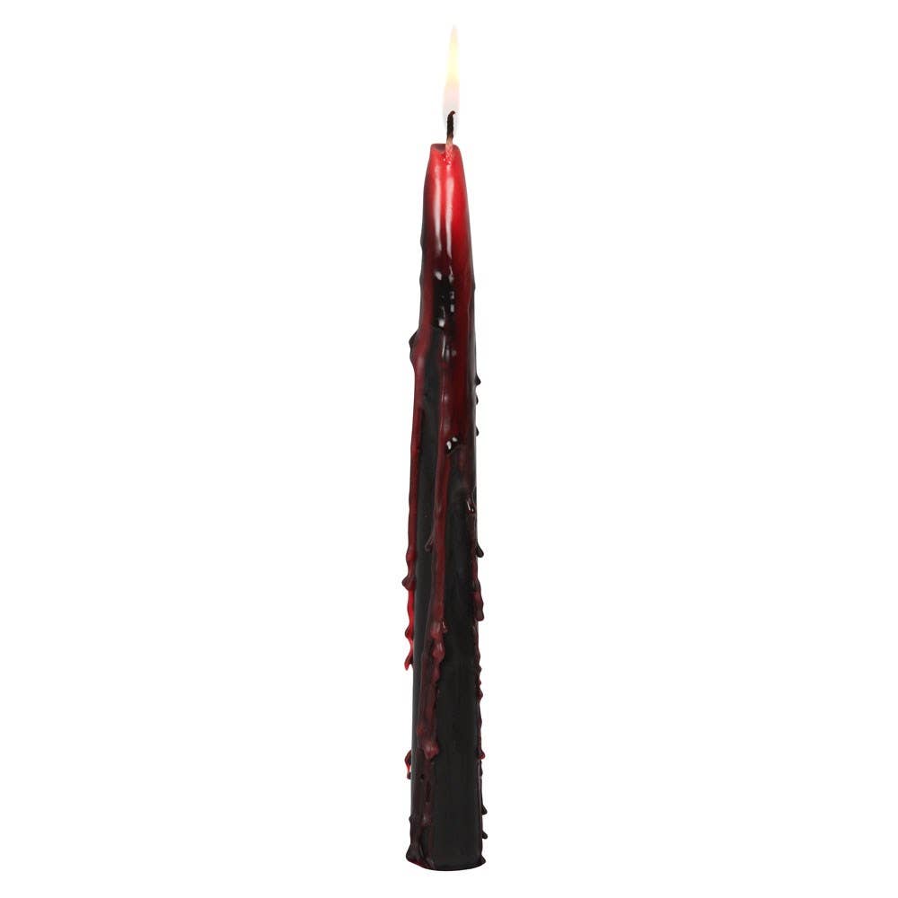 Gothic Vampire Tears Taper Candles - Set of 4