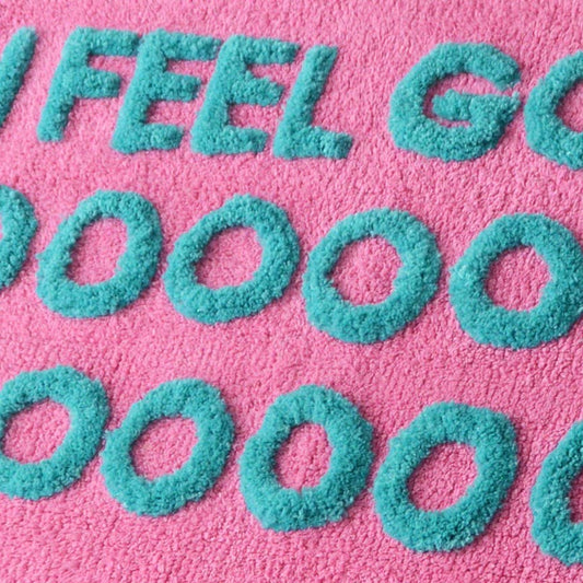 Bath Mat - I Feel Good Pink