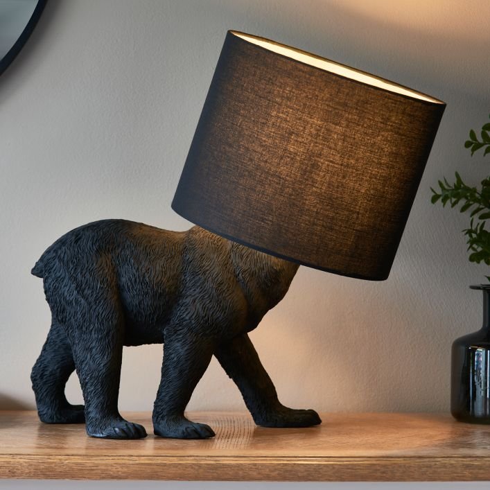 Black Bear Table Lamp