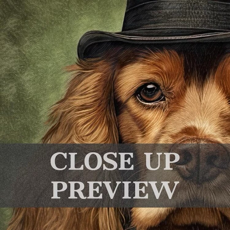 Print - Spaniel Gentleman A4