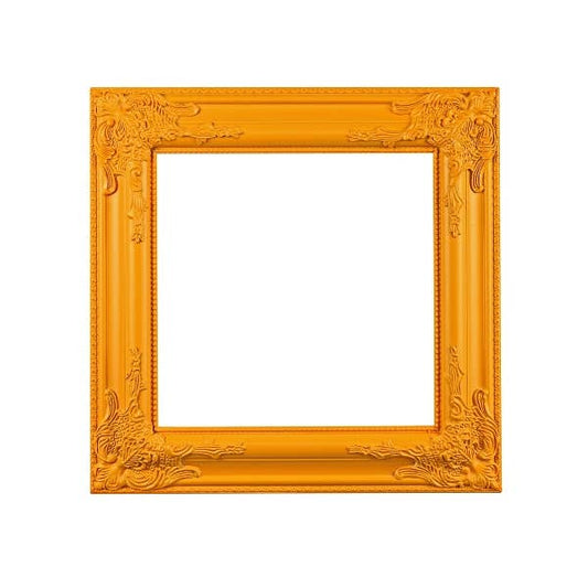 Orange Yellow Baroque Picture Frame – 42 x 42cm