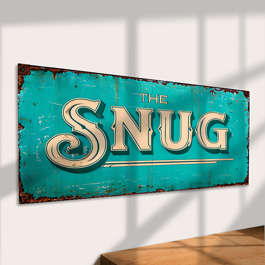 Metal Wall Sign - The Snug - 16 x 8 inch