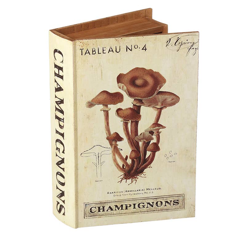 Wooden Mushroom Storage Book