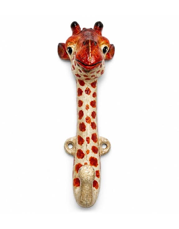 Cast Iron Giraffe & Zebra Coat Hooks (Sold separately)
