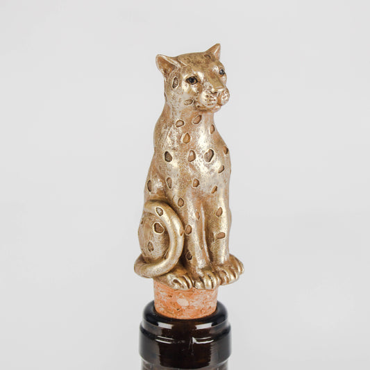 Bottle Stopper - Gold Leopard
