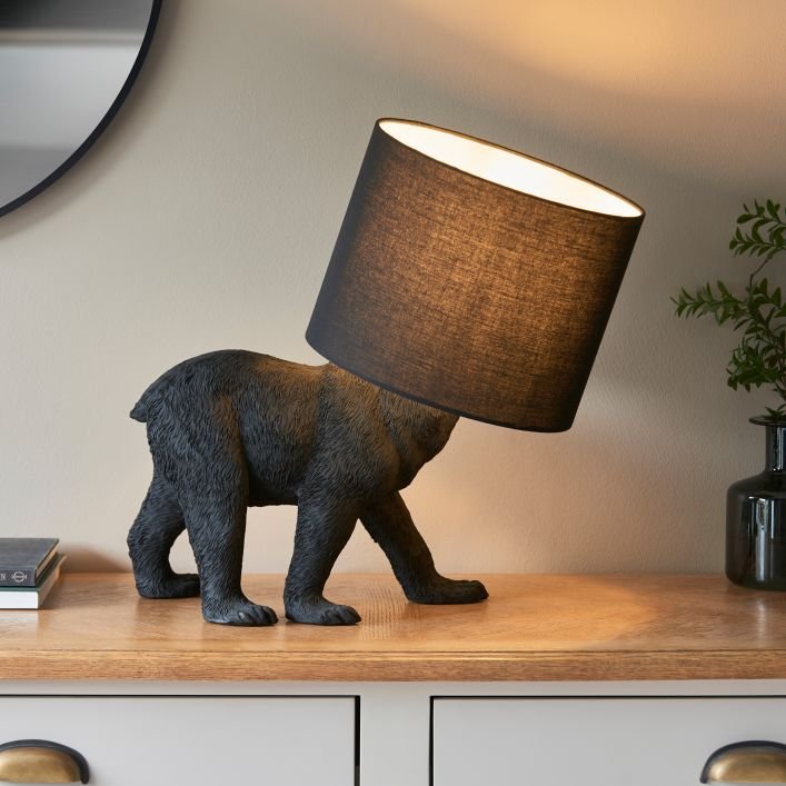 Black Bear Table Lamp