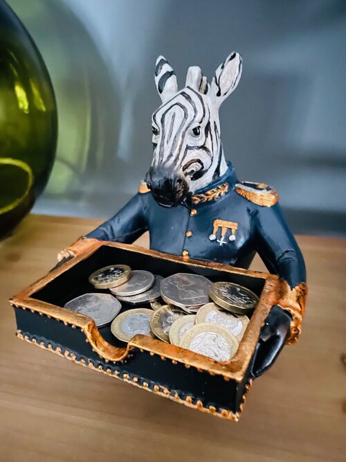 Coin Holder - Zebra