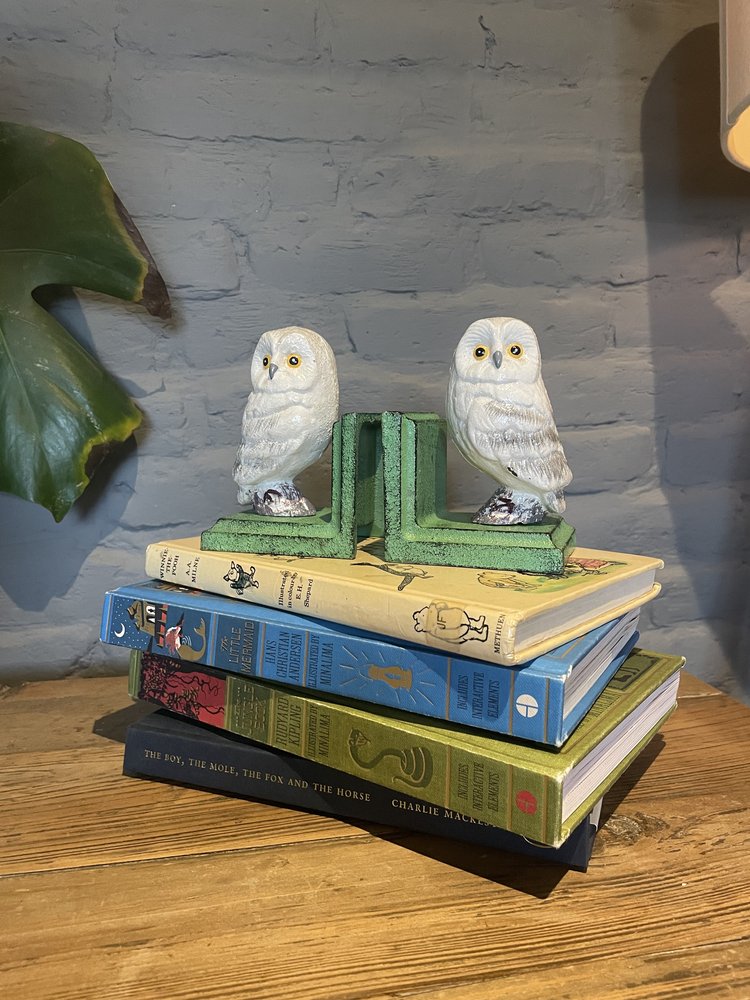 Cast Iron Owl Bookends