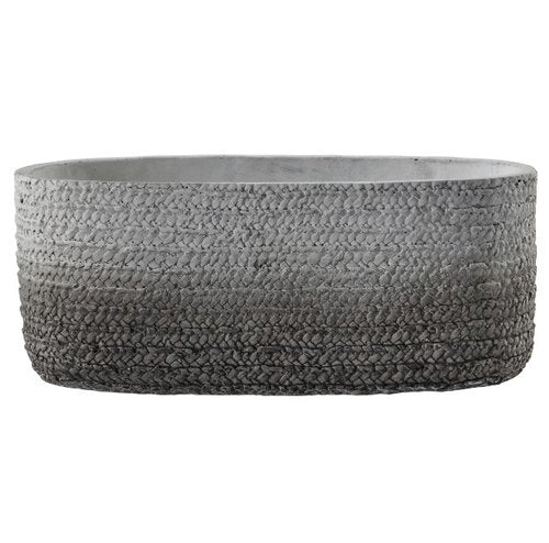 Ombre Woven Effect Plant Pot - Oval