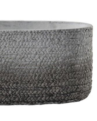 Ombre Woven Effect Plant Pot - Oval