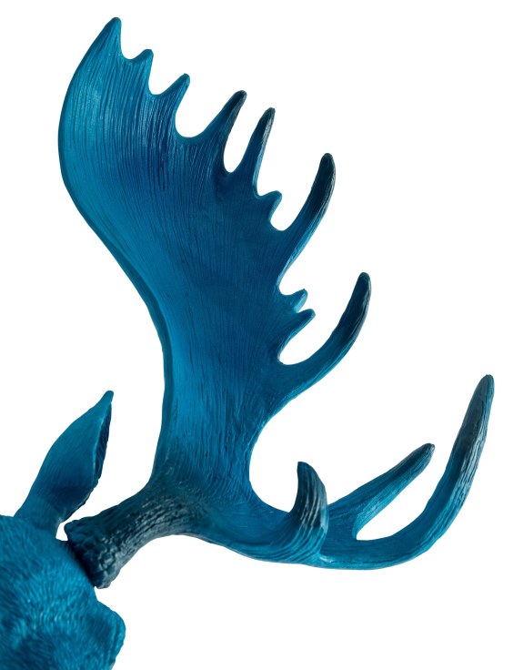 Wall Mounted Head - Marvin The Electric Blue Moose