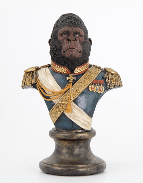 Gentry Gorilla Bust Blue