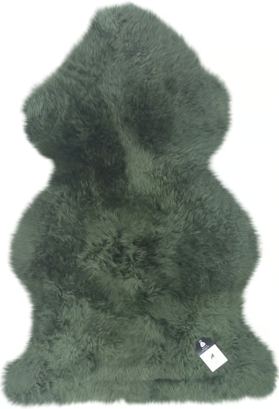 Large Green Single Sheepskin