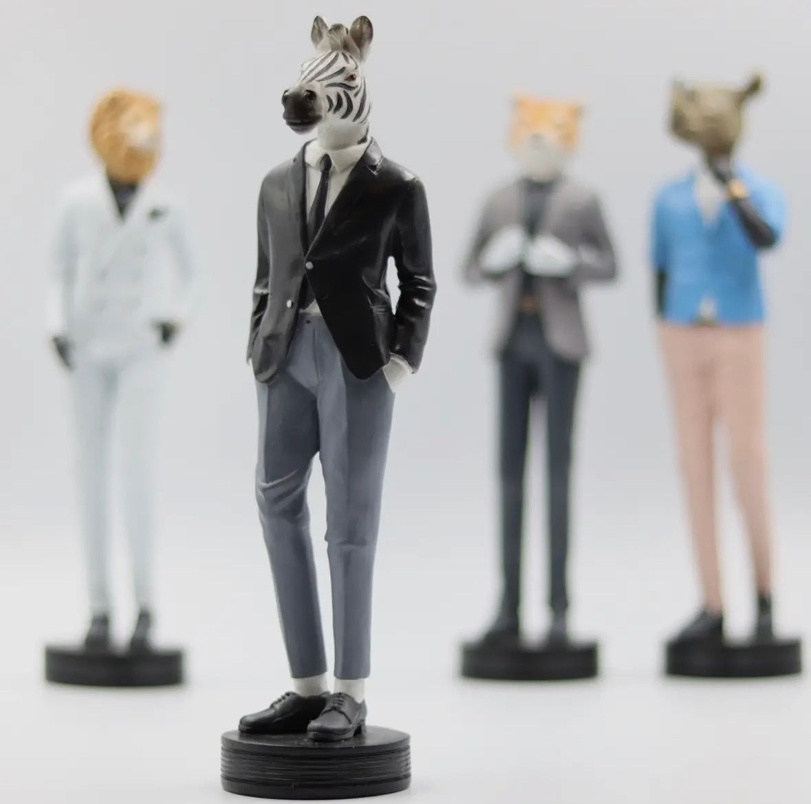 Animal Figure - Dapper Zebra Gentleman