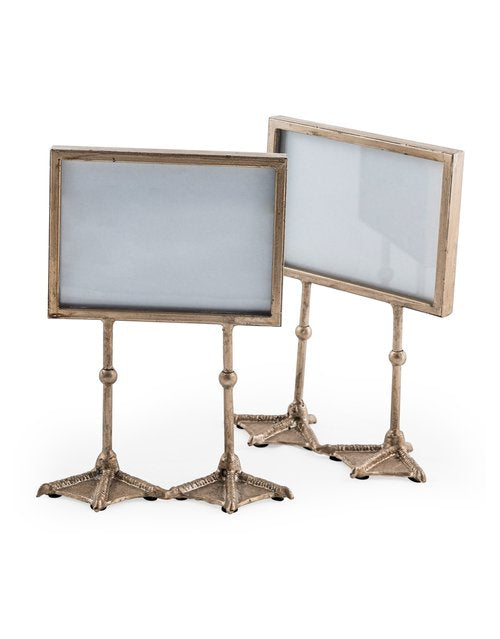Duck Feet Landscape Photo Frame - Antiqued Silver