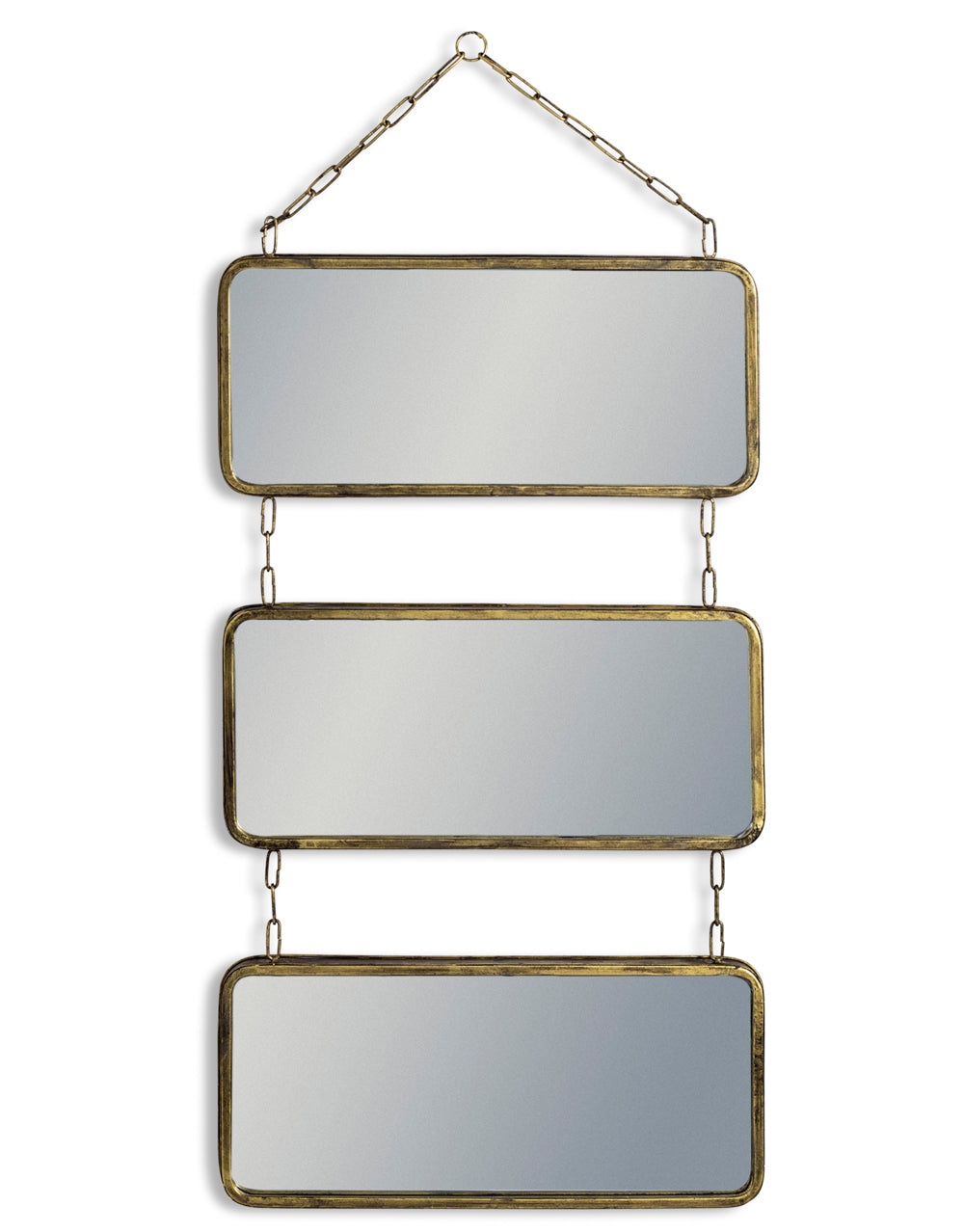 Mirror - Industrial Style Gold 3-Piece