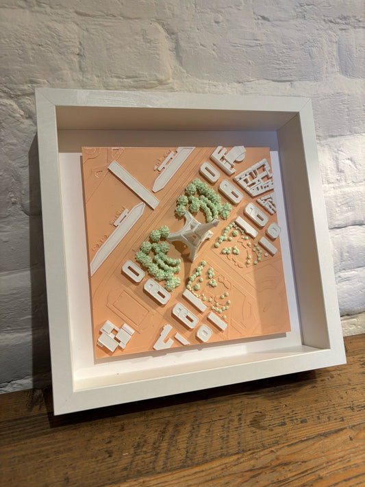 Paris 3D Framed City