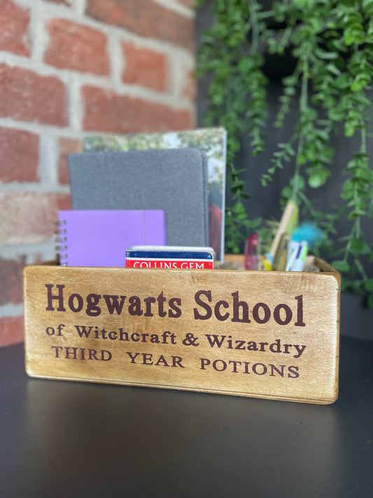 Wooden Box - Hogwarts School