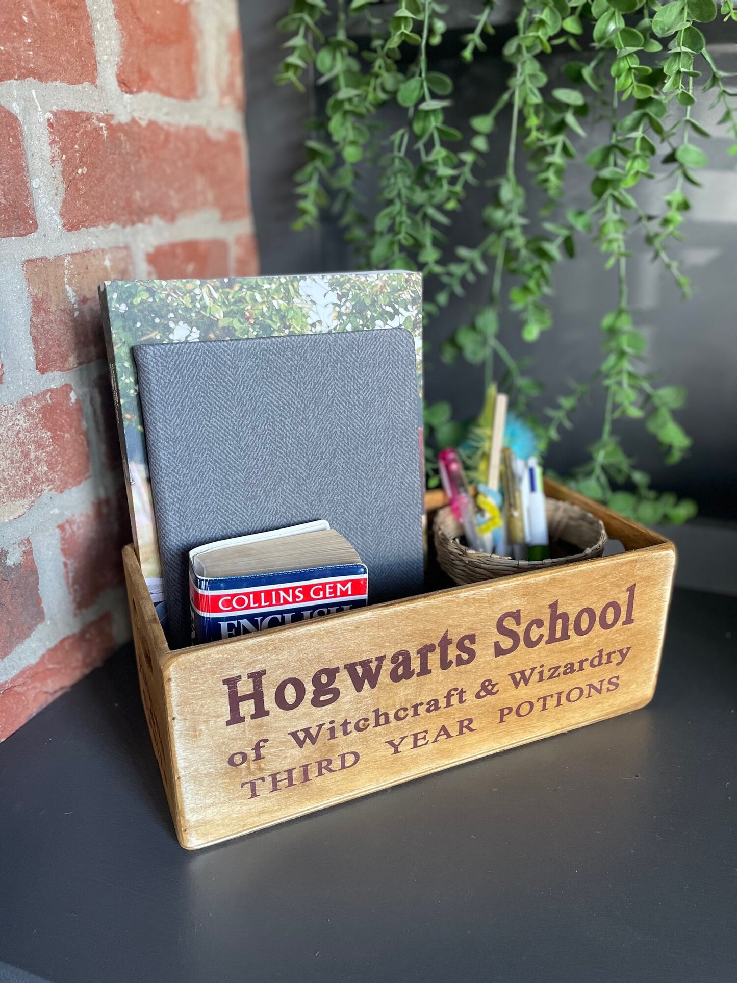 Wooden Box - Hogwarts School