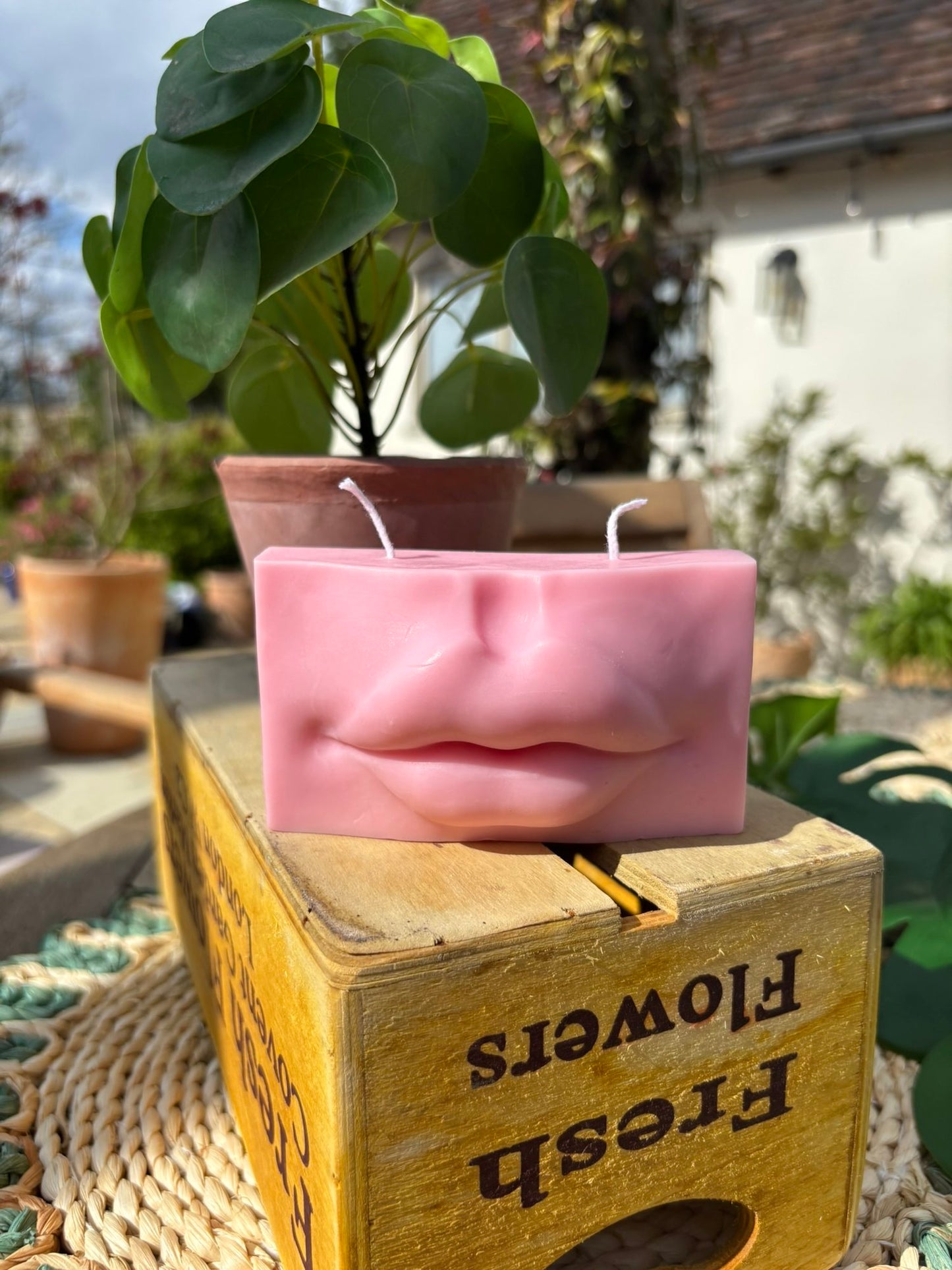 Lips Candle - Pink