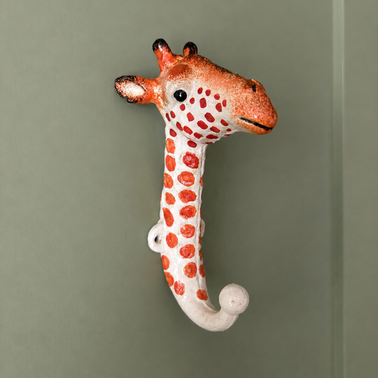 Cast Iron Giraffe & Zebra Coat Hooks (Sold separately)