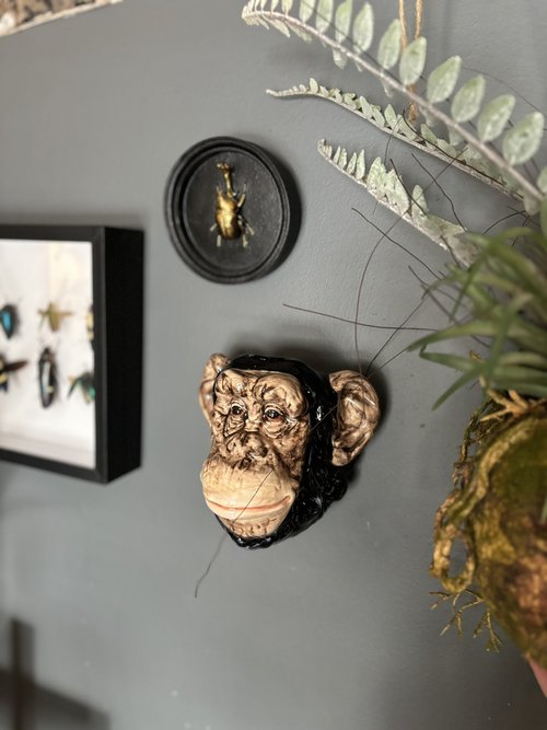 Chimpanzee Wall Sconce Vase