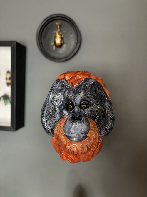 Orangutan Wall Sconce Vase