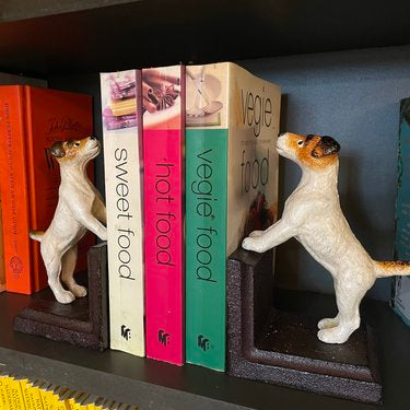 Bookends - Cast Iron Antiqued Terriers