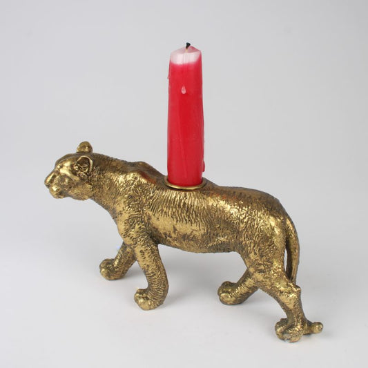 Candle Holder - Leopard