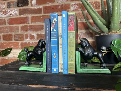 Bookends - Cast Iron Antiqued Poodles
