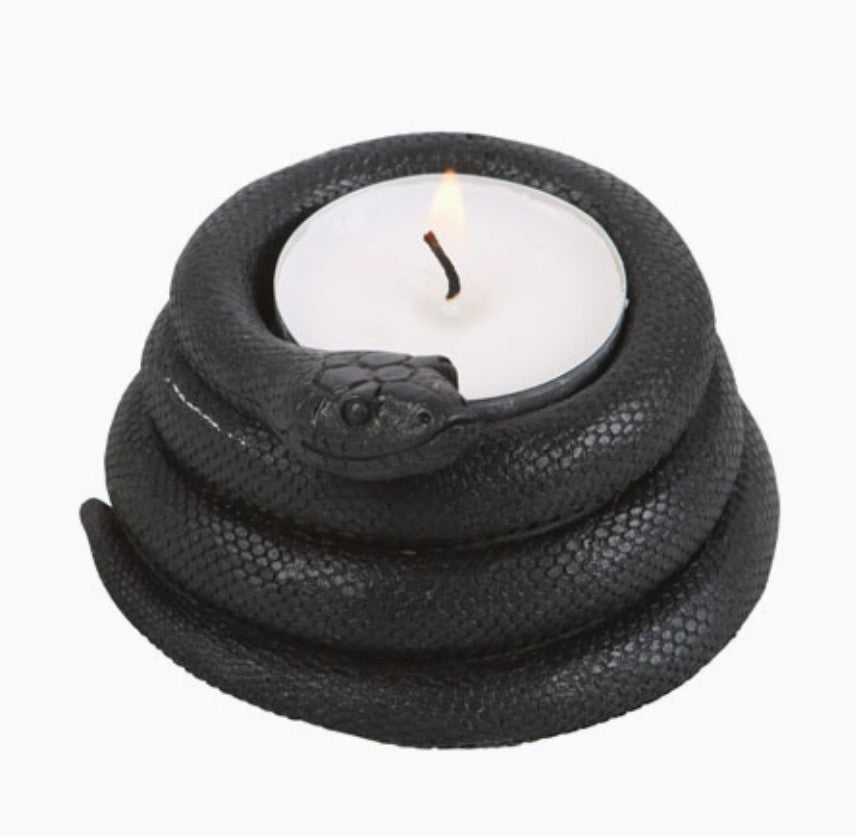 Gothic Snake Tealight Candle Holder