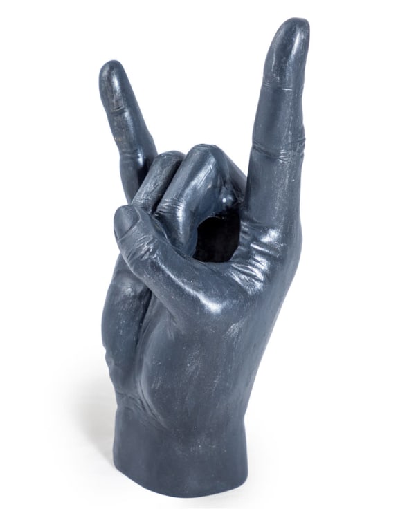Hand Vase - Rock On Black