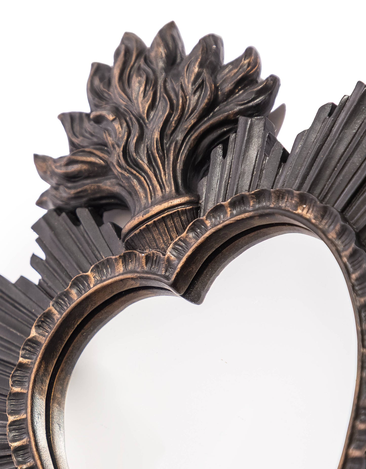 Small Black "Sacred Heart" Mirror