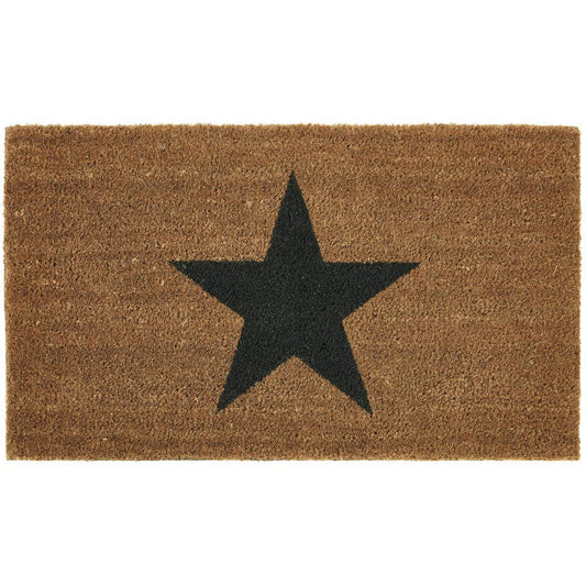 Door Mat - Natural With Star