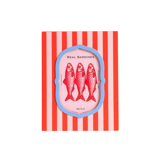 Photo Frame - Pink And Red Striped