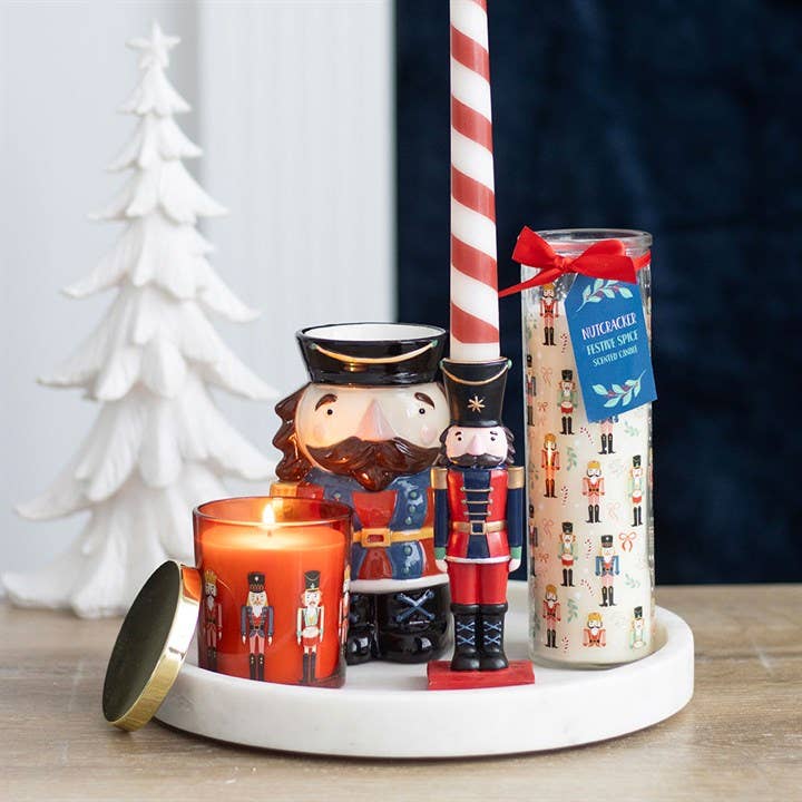 Nutcracker Festive Spice Christmas Tube Candle