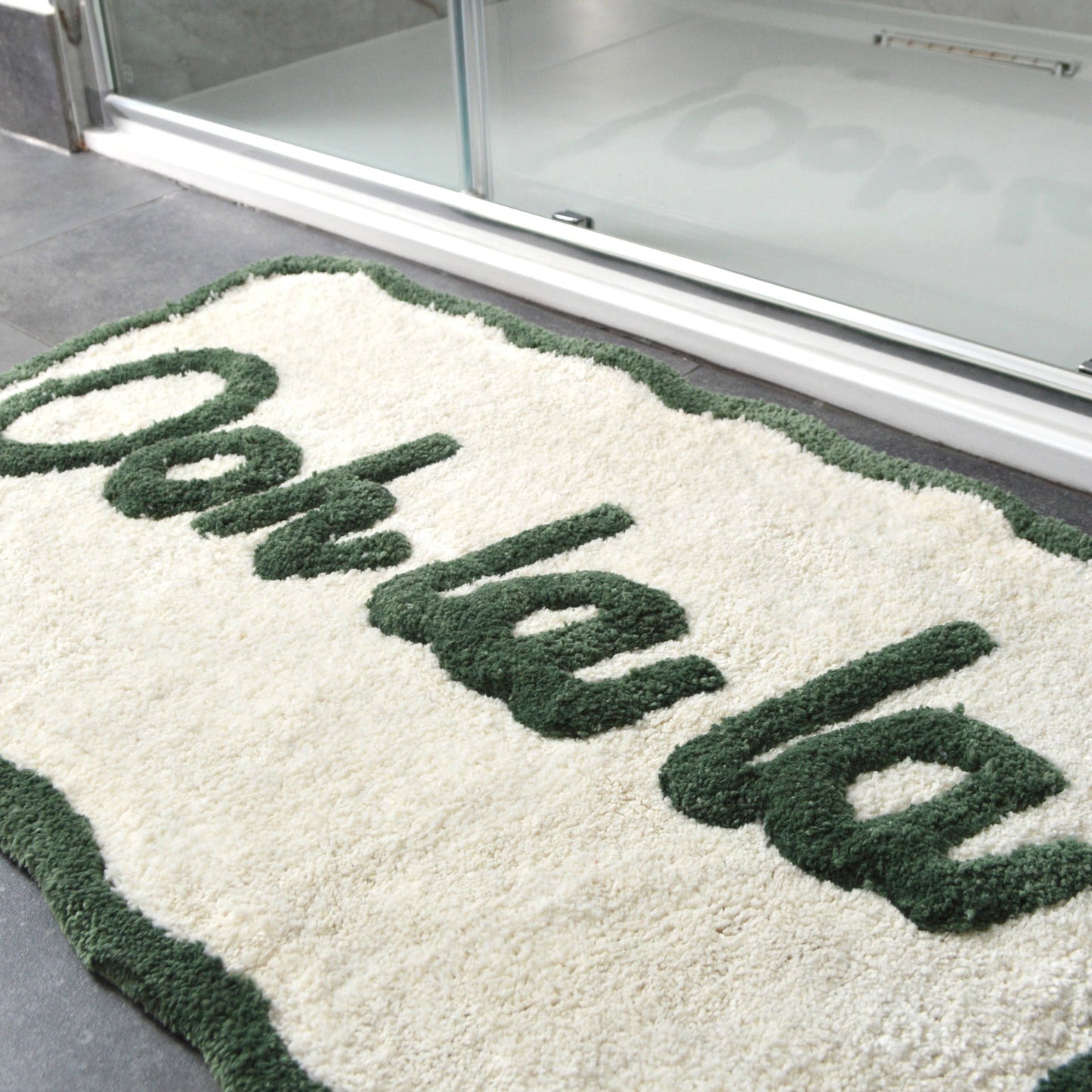 Bath Mat - Ooh La La Green Scallop