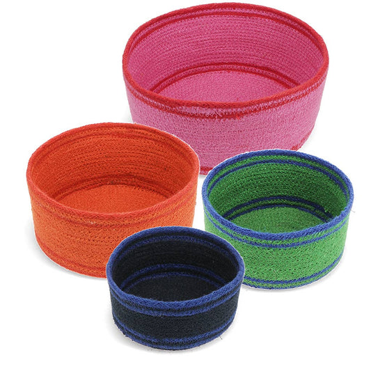Woven Storage Baskets - Set of 4