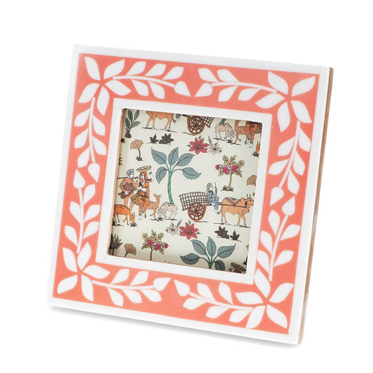 Pink Floral Picture Frame