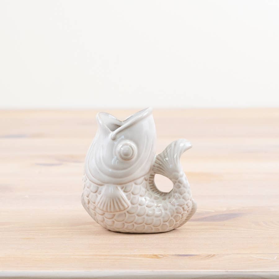 Porcelain Fish Vase - 10.5cm