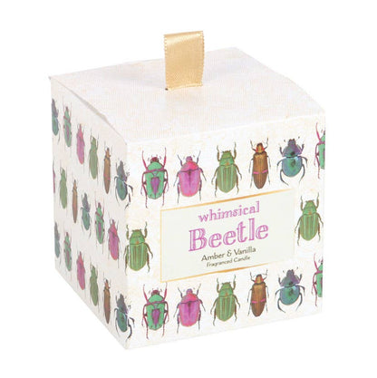 Amber & Vanilla Beetle Print Candle