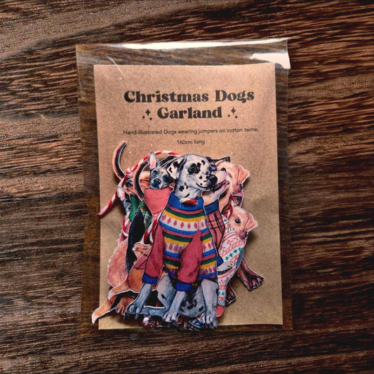 Christmas Dogs Paper Garland