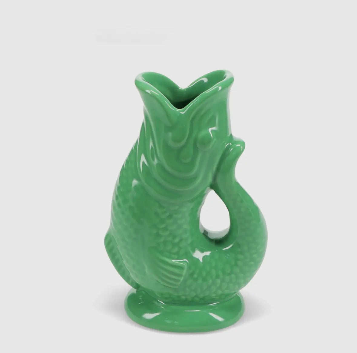 Ceramic Fish Vase - Green