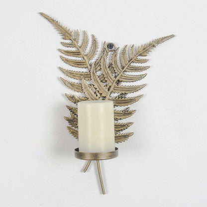 Gold Fern Leaf Tealight Holder