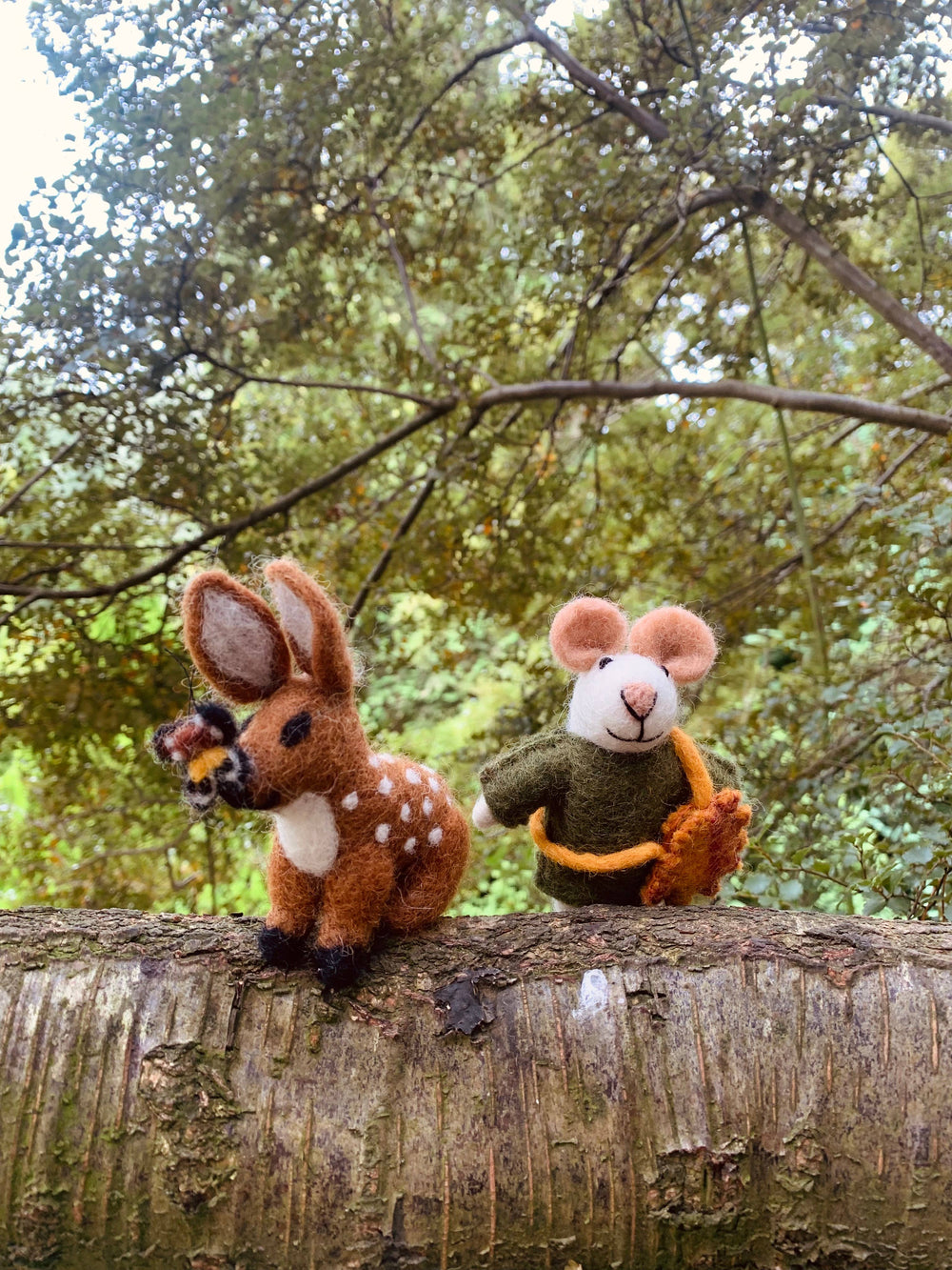 Handmade Felt Flora the Fawn Hanging Woodland Decoration