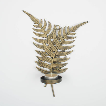 Gold Fern Leaf Tealight Holder