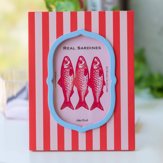 Photo Frame - Pink And Red Striped