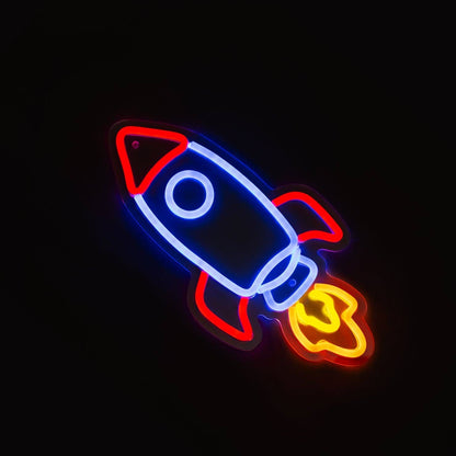 Rocket LED Neon Wall Sign